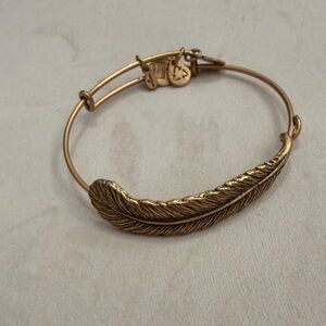 Alex and Ani Gold Feather Bracelet
